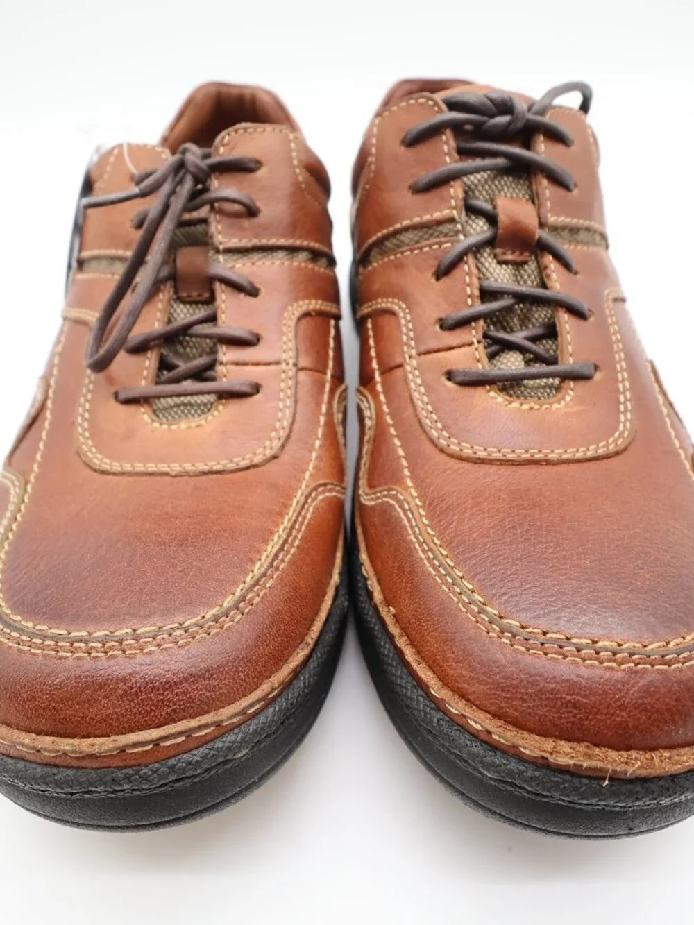 Hush Puppies Pathway Oxford 9 Tan Leather Comfort Vintage Y2K NOS
